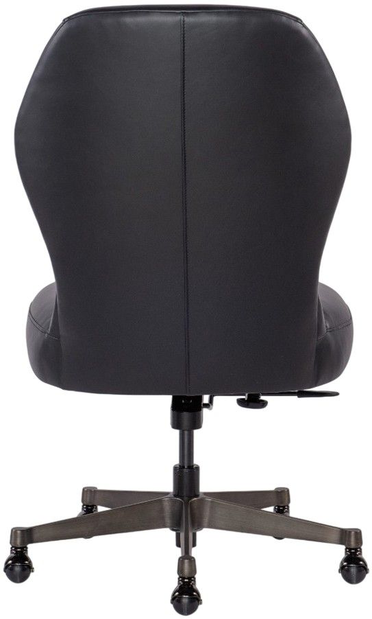Hooker® Furniture EC Bali Charcoal Leather Executive Swivel Tilt Chair-3
