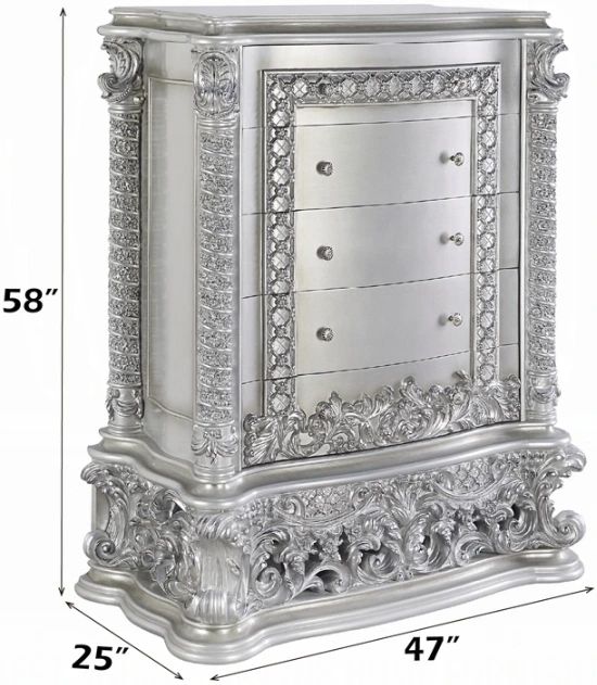 ACME Furniture Valkyrie Antique Platinum Chest-2