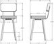 Amisco Customizable Brixton Swivel Counter Stool-2