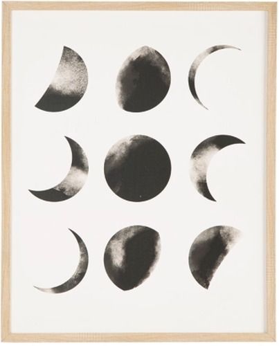 Signature Design by Ashley® Shaydunn Black/White Moon Wall Art-0