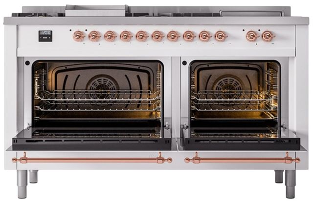 Ilve® Nostalgie II Series 60" Custom RAL Color Pro Style Dual Fuel Range-1