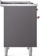 Ilve® Nostalgie II Series 40" Graphite Matte Pro Style Dual Fuel Range-3