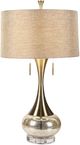 Surya Karval Gold/Metallic Silver Accent Table Lamp-1