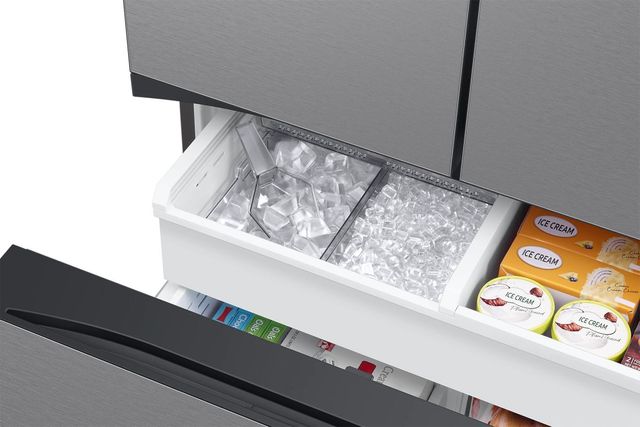 Samsung Bespoke 24.0 Cu. Ft. Pre-Built Stainless Steel Panel Counter Depth French Door Refrigerator -7