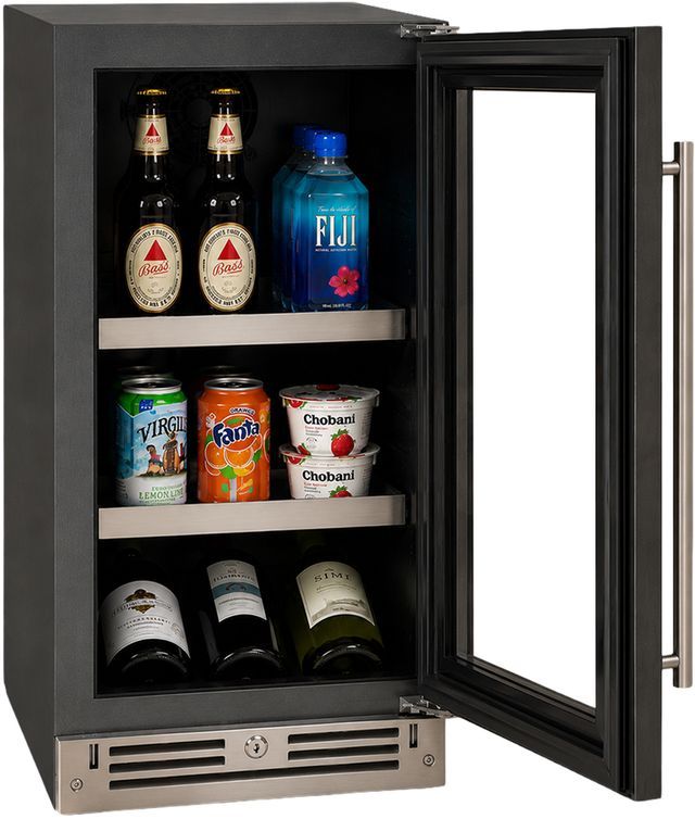 XO 15" 3.3 Cu. Ft. Fingerprint Resistant Stainless Steel Beverage Center with Glass Door-1