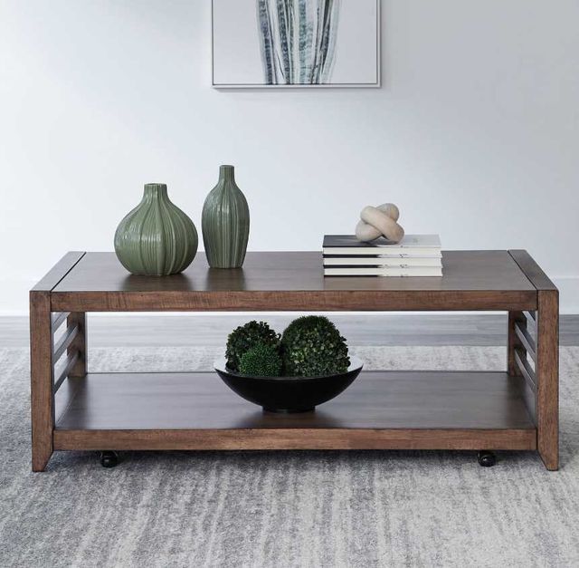 Liberty Furniture Shaker Lakes Harvest Brown Cocktail Table-1