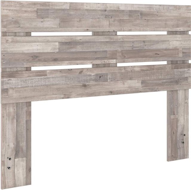Signature Design by Ashley® Neilsville 3-Piece Whitewash Queen Panel Headboard Bed Set-1