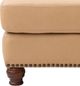 Leather Italia™ Georgetowne Hutton Tan Fawn Ottoman-1