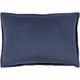 Surya Cotton Velvet Navy 13"x19" Pillow Shell with Polyester Insert-0