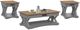 Parker House® Americana Modern 3-Piece Weathered Natural Occasional Table Set with Dove Base-0