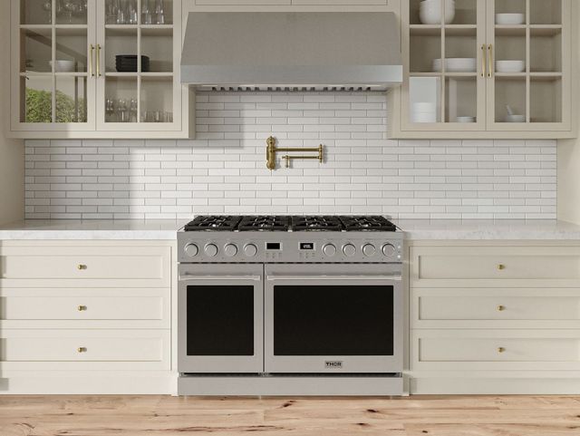 Thor Kitchen A-Series 48 Stainless Steel Liquid Propane Pro-Style Gas Range Thor Kitchen A-Series 48 Stainless Steel Liquid Propane Pro-Style Gas Range