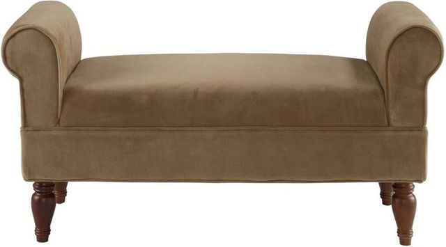 Linon Lillian Coffee Accent Bench-1