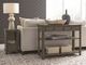 Null Furniture Brown Sofa/Media Console Table-1