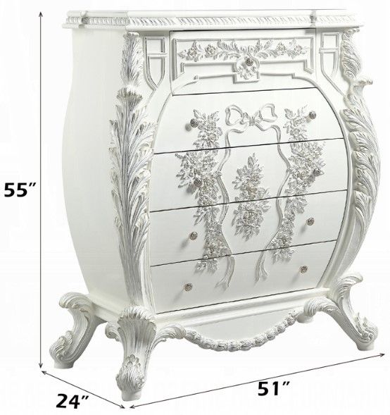 ACME Furniture Vanaheim Antique White Chest-2