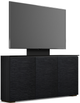 Salamander Designs® Chameleon Chicago Low Profile 337 With TV Mount Black Oak Glass Top AV Cabinet-0