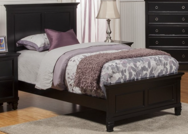 New Classic® Home Furnishings Tamarack Black Twin Bed-0
