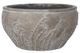A & B Home Gray Planter Pot with Grass Patterns-1