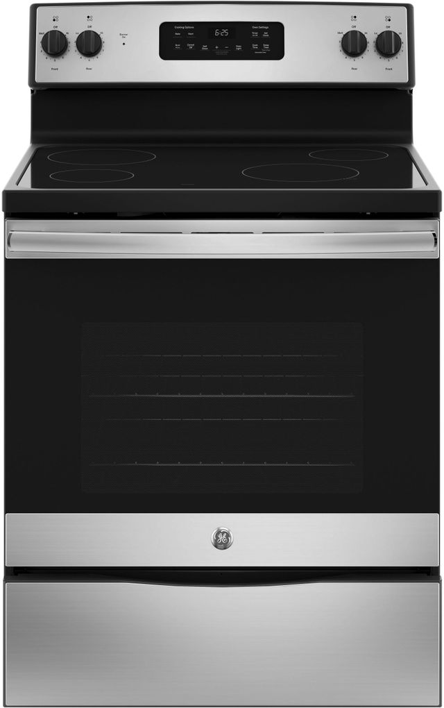 GE® 30" Stainless Steel Free Standing Electric Range