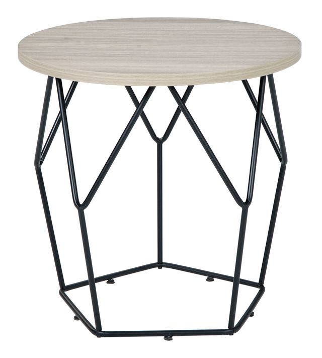 Signature Design by Ashley® Waylowe 3-Piece Light Brown/Black Living Room Table Set-2