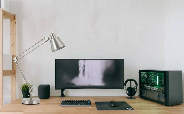 Cal® Lighting & Accessories Udbina Brushed Steel Desk Lamp-1