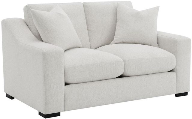 Coaster® Ashlyn Sand Upholstered Track Arm Loveseat-0