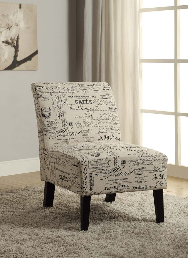 Linon Promo Script Accent Chair-2