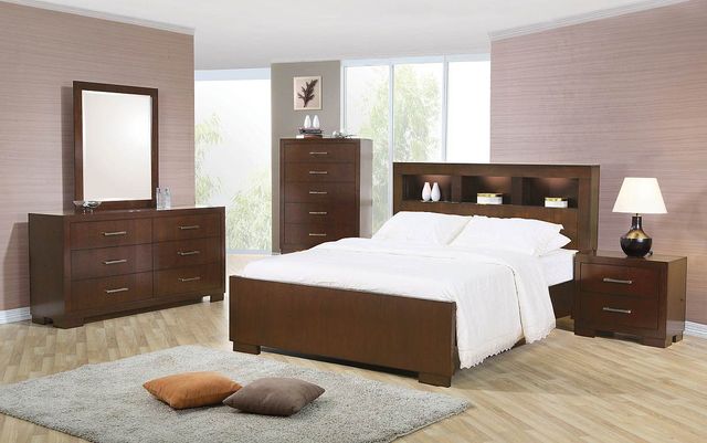 Coaster® Jessica Cappuccino Queen Bookcase Bed-1