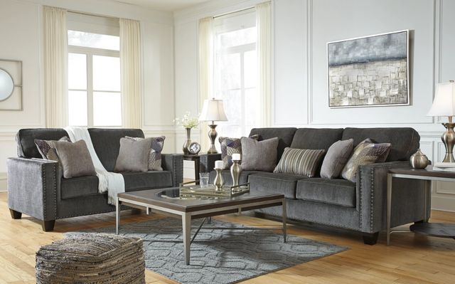 Benchcraft® Gavril Smoke Loveseat-3