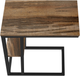 Monarch Specialties Inc. Brown Reclaimed 25"H Accent Table with Black Metal Base-3