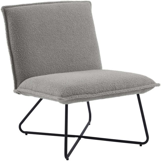 Linon Kenny Gray Sherpa Accent Chair-0