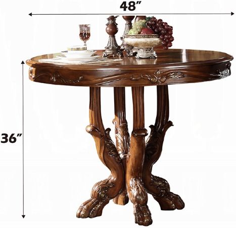 ACME Furniture Dresden Cherry Oak Counter Height Dining Table-2