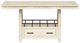 Bernards Bellamy Lane 5-Piece Whitewash Counter Height Dining Set-2