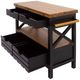 YHD Cassidy Black Kitchen Island-4
