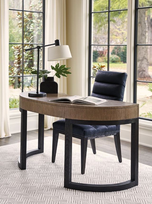 Lexington Home Zanzibar Henley Black/Brown Writing Desk-1
