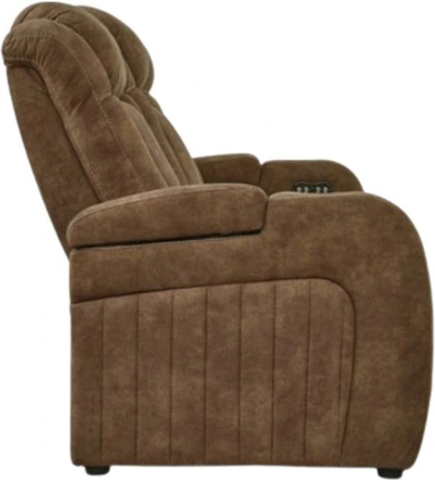 Signature Design by Ashley® Wolfridge Brindle Power Reclining Sofa-3