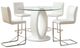 Furniture of America® Lodia 5-Piece Chrome/White Dining Set-0