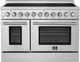 FORNO® Paolo 48" Stainless Steel Pro Style Electric Range -0