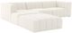 Four Hands Langham 4-Piece Left-Arm Facing Channeled Chaise Sectional with Ottoman-0