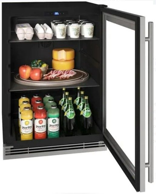 U-Line® 24" Stainless Steel Compact Refrigerator-2