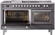 Ilve® Professional Plus II 60" Graphite Matte Pro Style Dual Fuel Range-2