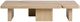 Classic Home Melina 2-Piece Coastal Drift 71" Coffee Table-2