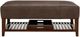 Craftmaster® Customizable CM Leather Cocktail Ottoman with 1-Tray-3