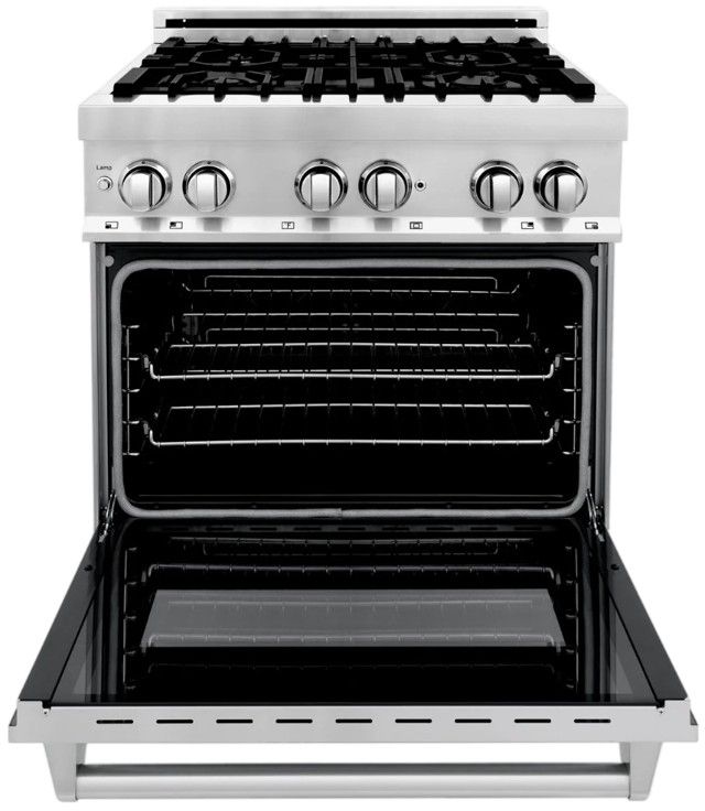 ZLINE 30" Stainless Steel Pro Style Dual Fuel Range-1