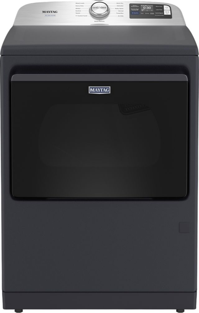 Maytag® 7.4 Cu. Ft. Midnight Steel Pet Pro Gas Dryer with Extra Power and Sanitize Cycle-0