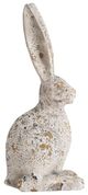 A & B Home Weathered Cream Rabbit Statue-2