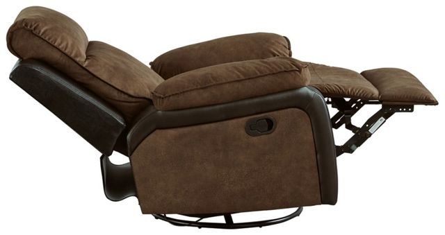 Signature Design by Ashley® Woodsway Brown Swivel Glider Recliner-3