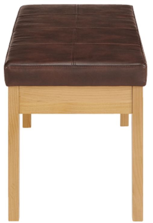 Whittier Wood® Furniture Addison Duet Upholstered Bench-3