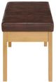 Whittier Wood® Furniture Addison Duet Upholstered Bench-3
