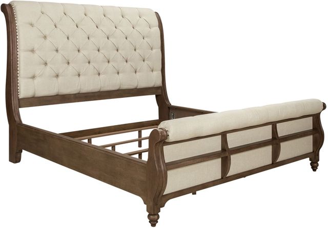 Liberty Furniture Americana Farmhouse 5-Piece Black/Dusty Taupe Queen Sleigh Bedroom Set-2