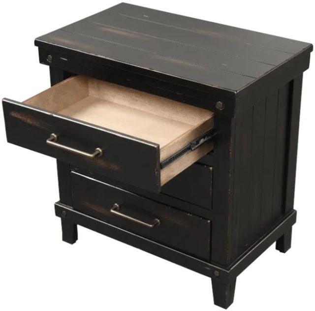 Bernards Spruce Creek Black Nightstand-1